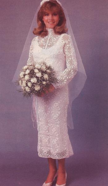 irish crochet lace wedding dress pattern Vintage Irish Crochet Wedding Dress Pattern: Hat & Veil, Sizes 8-14 (PDF  Pattern)